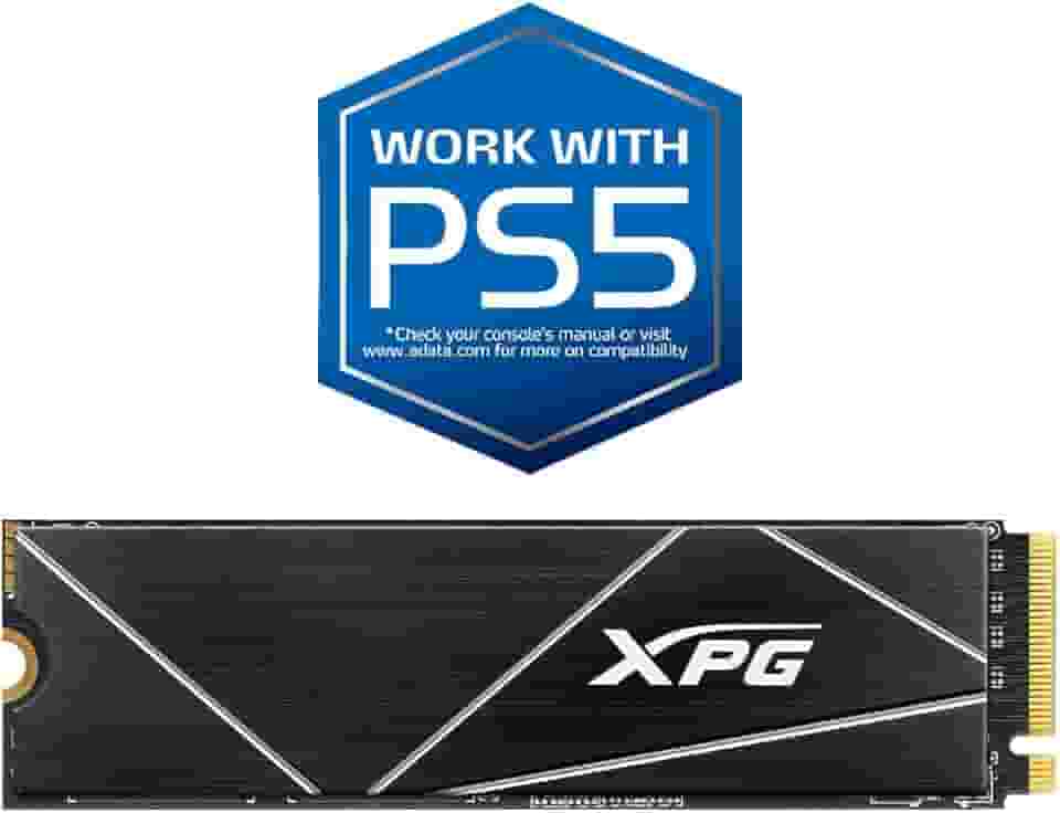 SSD Adata XPG Gammix S70 Blade - 512GB, NVMe, M.2 2280, Leitura até 7200MB/s, Gravação até 2600MB/s, Dissipador, PS5