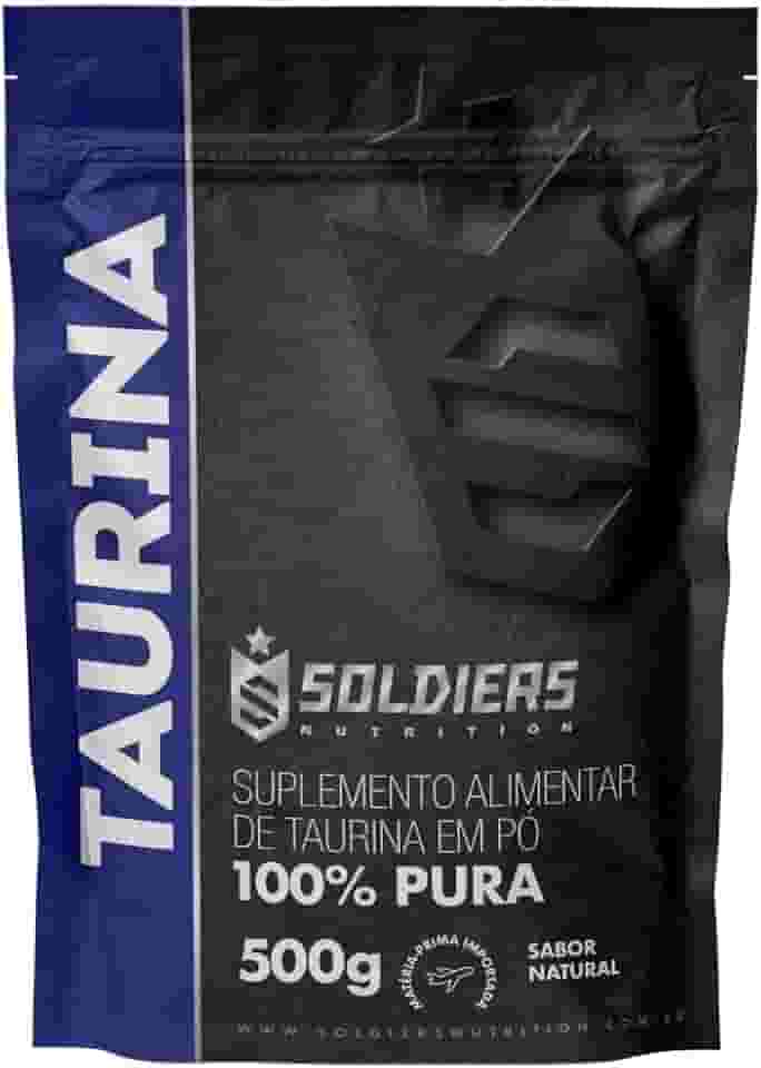 L-Taurina 500g - 100% Pura Importada - Soldiers Nutrition