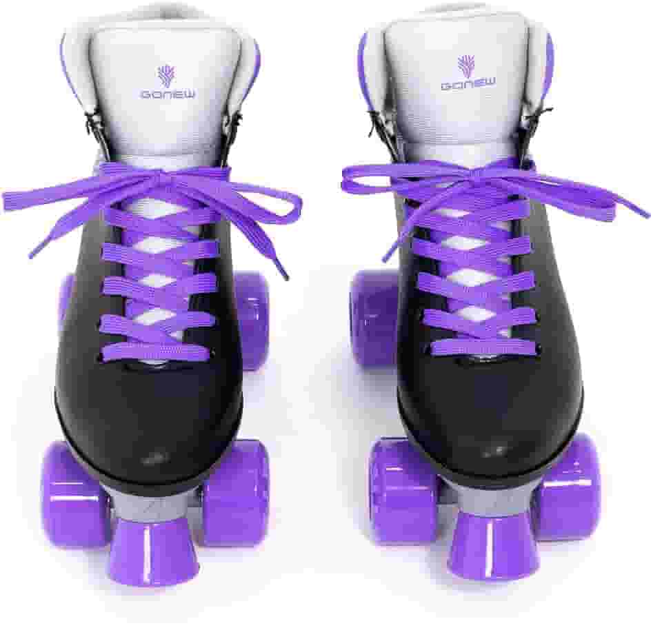 Bel - Patins Quad Retrô Basic Preto & Roxo