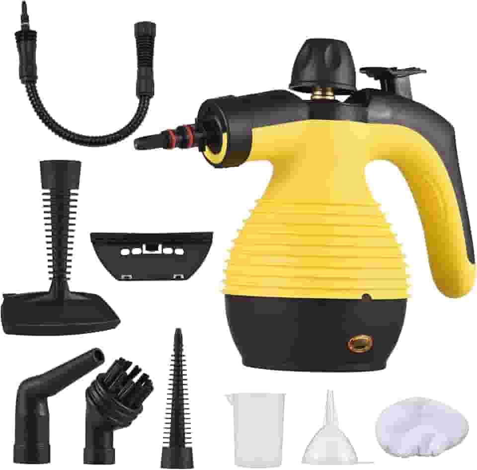 ZEYUAN Limpador a vapor portátil portátil 1050 W multifuncional de alta temperatura pressurizado máquina de limpeza a vapor com 9 peças acessório para sofá de cozinha banheiro janela do carro
