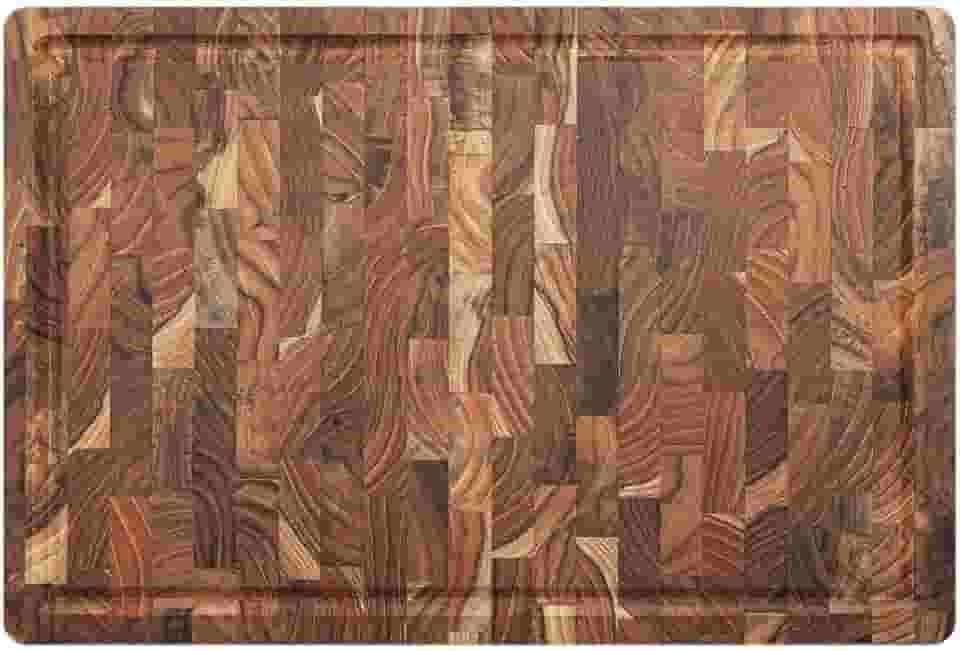 Tábua Madeira Teca Invertida c/Canaleta, Stolf