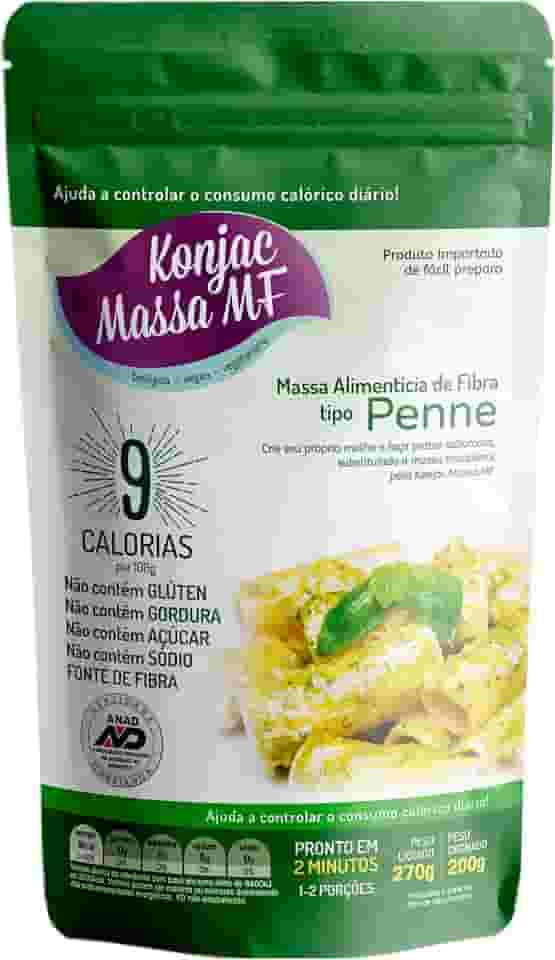 Konjac Massa MF Macarrão Penne Zero Carboidrato Konjac Massa Mf 270G