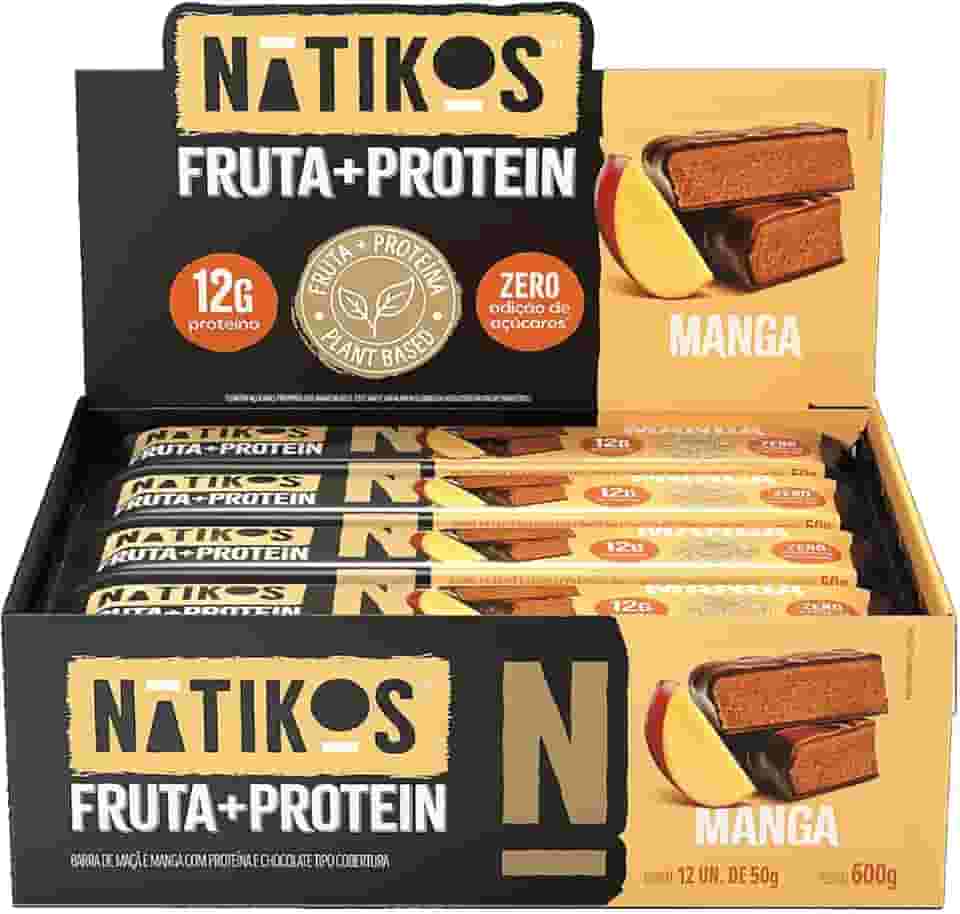 Barra de Frutas Manga c/Proteina 50g Display 12und NATIKOS