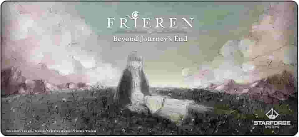 Fern and Frieren - Frieren: Beyond Journey's End Tapete de mesa para jogos de anime – Mouse e teclado grande estendido