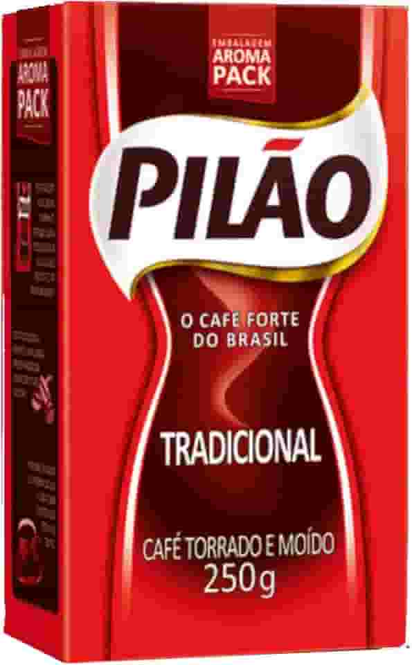 Café Pilão Torrado e Moído Tradicional Vácuo 250 gramas