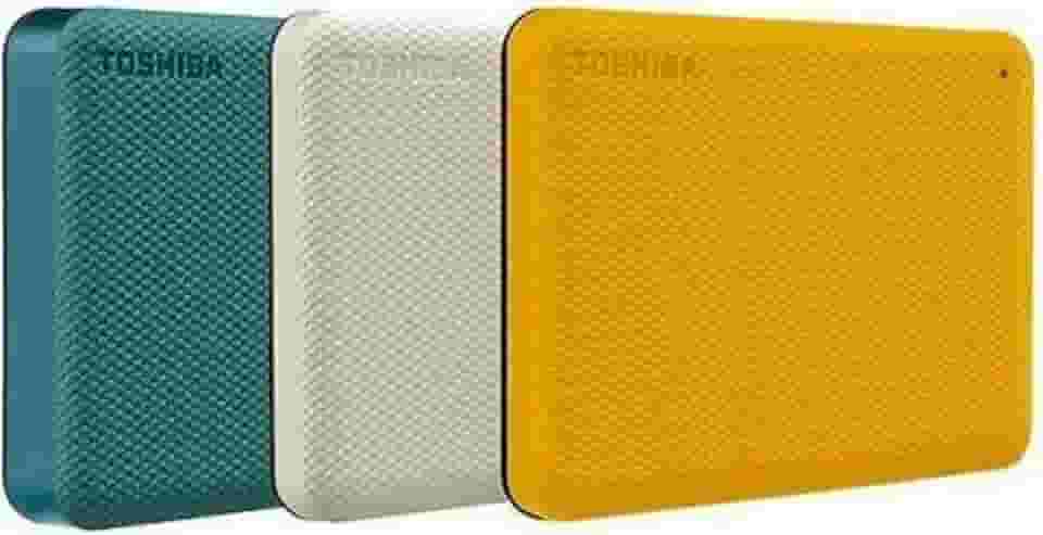 HD Externo Portátil Toshiba 2TB Canvio Advance Plus USB Type-C Amarelo - HDTCA20XYCAB