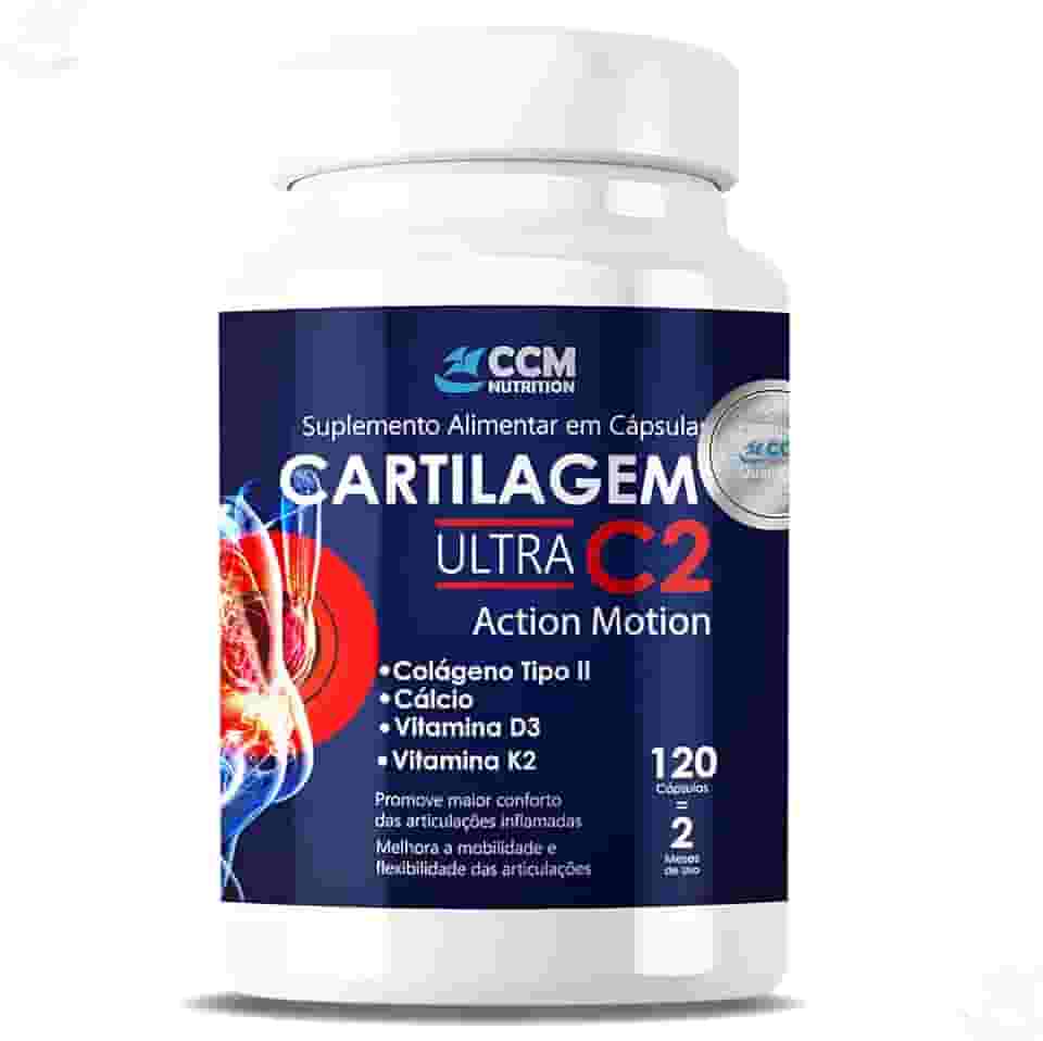 Cartilagem Ultra C2 Action Motion 120 Caps dores articulares, artrose e artrite.