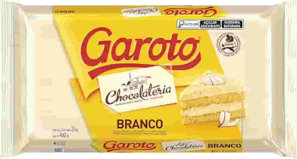 Chocolate para Cobertura GAROTO Branco 2,1kg