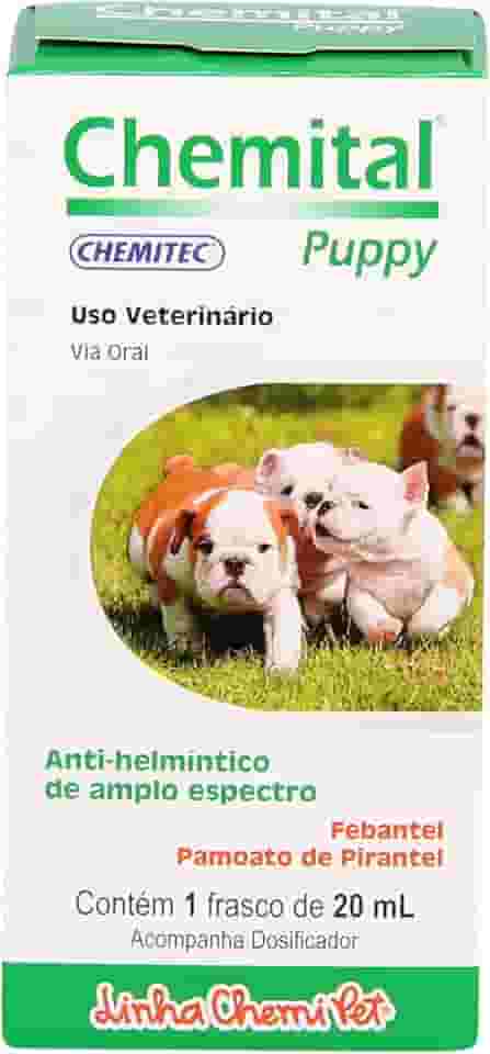 CHEMITEC Vermífugo Puppy 20ml para Cachorros de Pequeno Porte