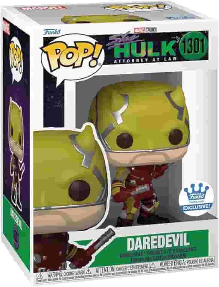 Funko Pop! Marvel: Demolidor em loja de terno amarelo exclusivo