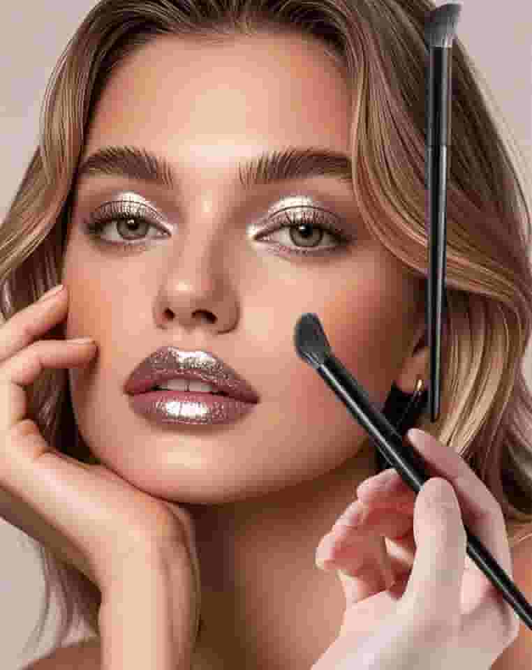 Pincel de sombra de nariz, contorno angular, pincéis de maquiagem, corretivo, sombra, cosméticos, corretivo, umbigo, dedo