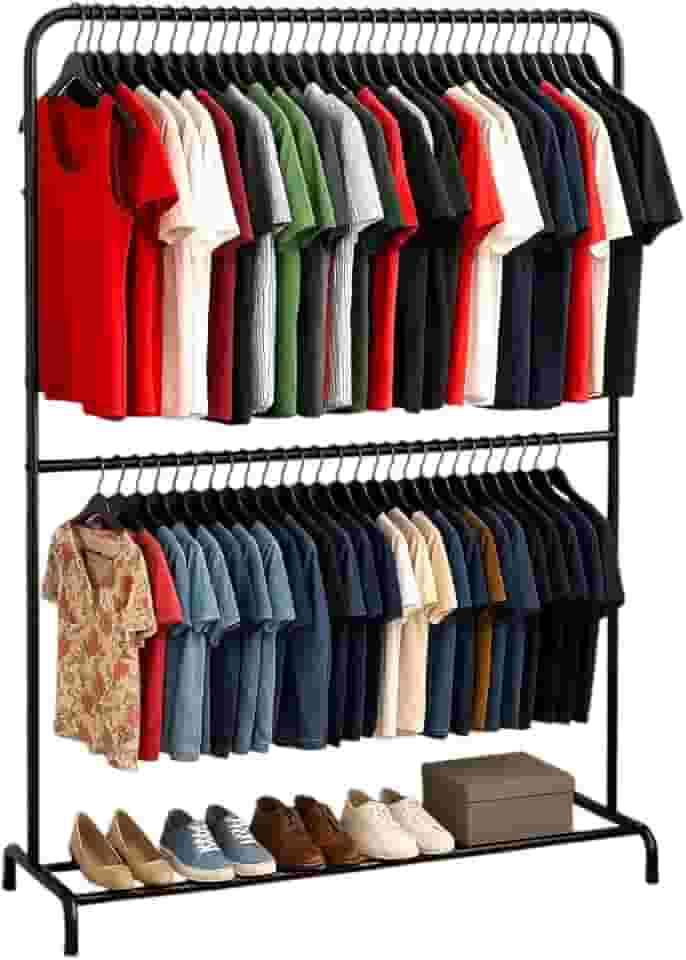 Arara de Roupa 2 Niveis unica com Sapateira Aço Reforçado !