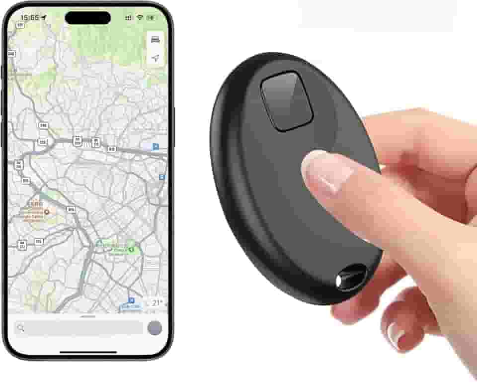 Mini Rastreador Gps Inteligente Global Bluetooth Mala Pet Carro Moto Alcance Compatível com iPhone 230 mAH (PRETO)