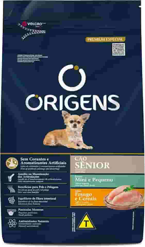 Origens Ração Seca Para Cães Sênior De Pequeno Porte Sabor Frango 3Kg
