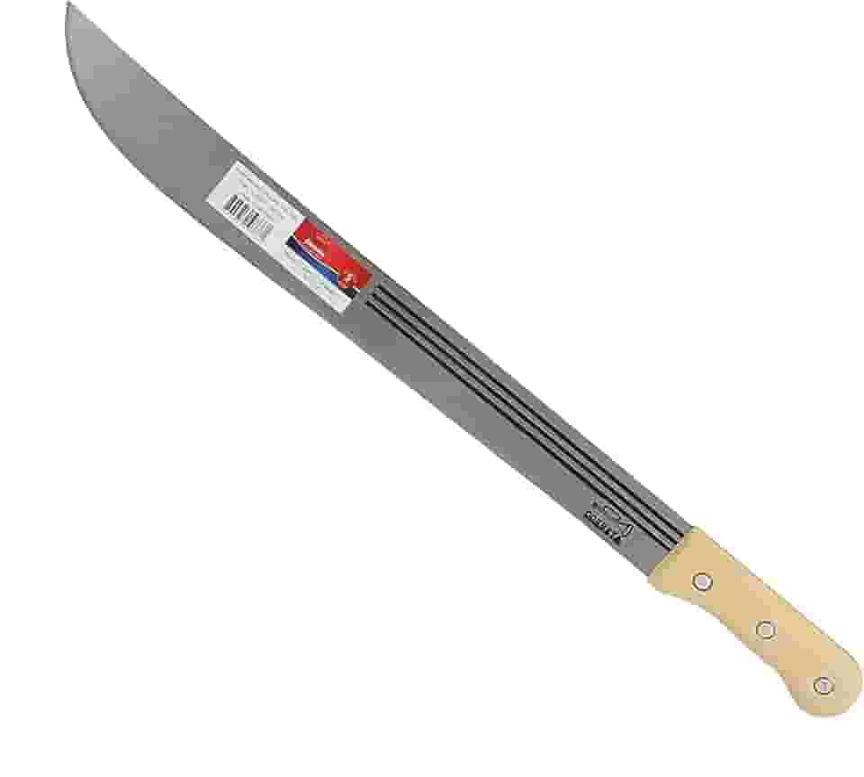 Facão para Mato Granel 18', Corneta, 7872118, Cabo Madeira, Branco/ Pretos