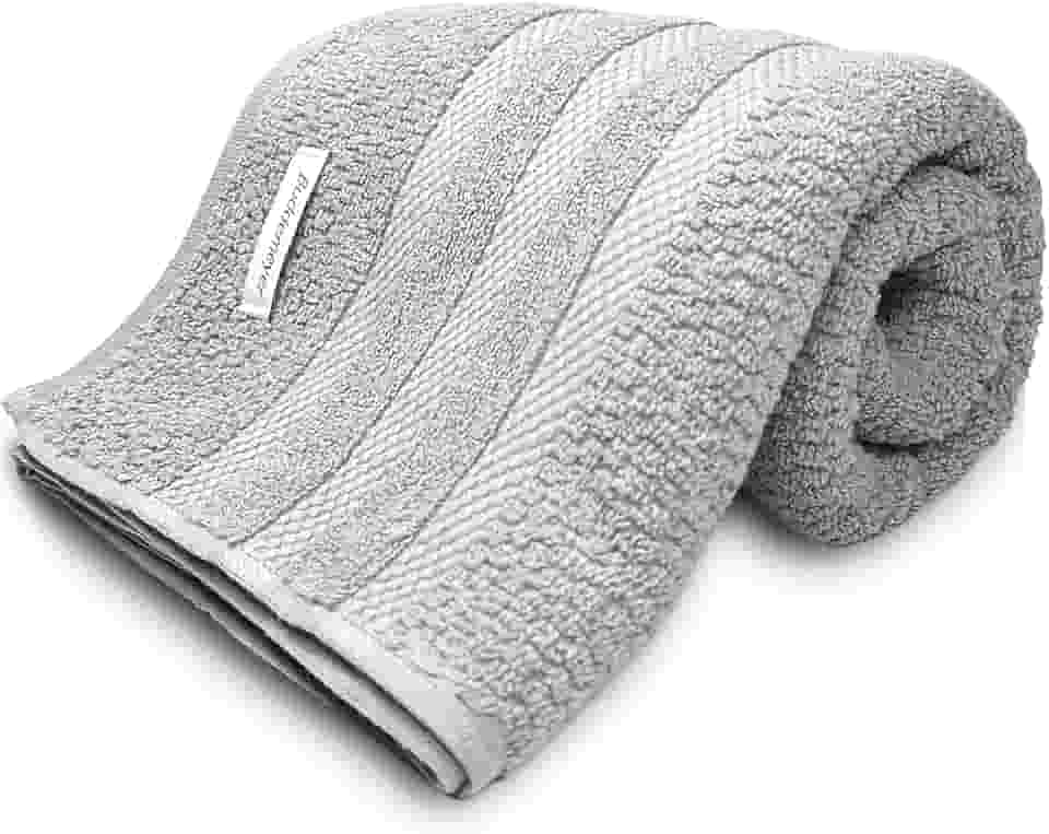 Toalha De Rosto Buddemeyer Vanilla Extra Soft 100% Algodão Alta absorção Macia Grande 48 x 80cm (Cinza Prata 3138)