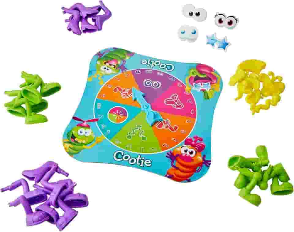 Hasbro Gaming Pulgas Malucas - Jogo Infantil Criativo com Peças Coloridas, de 2 a 4 jogadores, brinquedo para crianças acima de 3 anos, presente de Natal e Ano Novo