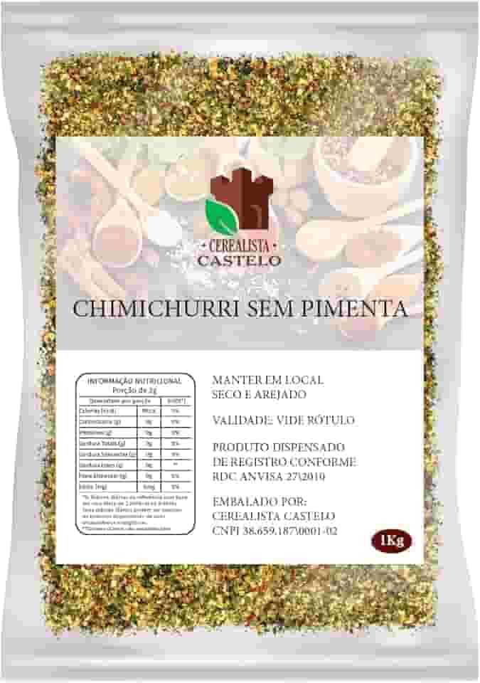 Tempero Chimichurri Sem Pimenta 1kg Premium