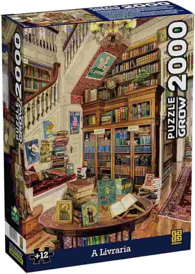 Quebra-cabeça A Livraria 2000 Peças - Grow