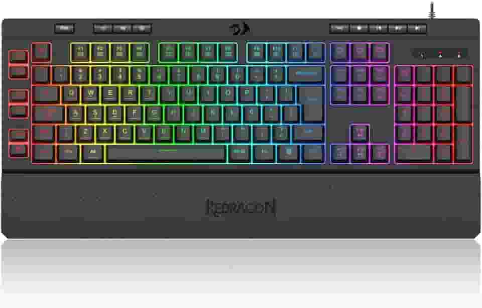 Teclado Gamer Membrana Redragon Shiva RGB V2 Preto K512RGB V2