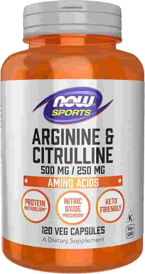 Now Foods, ARGININA 500mg & CITRULINA 250MG 120 VCAPS
