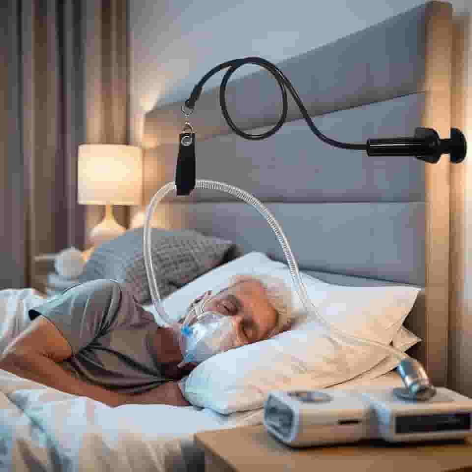 Suporte Para Mangueira De Cpap Para Cama, Suporte Para Mangueira Que Evita Dobras E Bloqueios, Ângulo Ajustável, Acessórios Para Dormir Arbitrariamente, Suprimentos Para Acessórios De Cpap