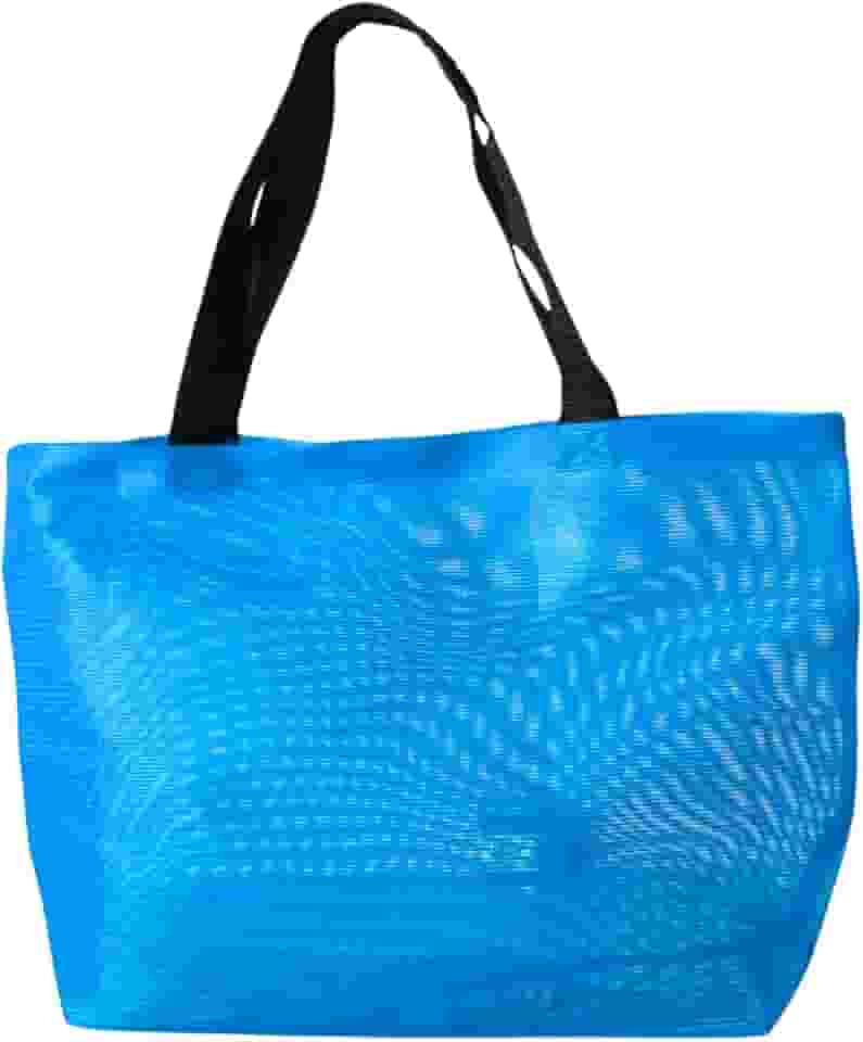 Bolsa Sacola Feminina Tela Praia Piscina Alça Dupla Ombro Reforçada Verão Lisa Colorida Tote Transparente Barata Simples