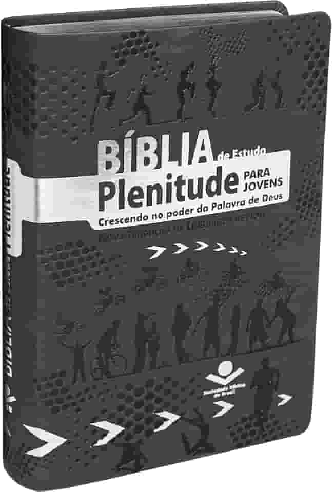 Bíblia de Estudo Plenitude para Jovens NTLH | SBB | Bíblia de Estudo Plenitude para Jovens - Capa em couro sintético, cinza escuro: Nova Tradução na Linguagem de Hoje (NTLH)