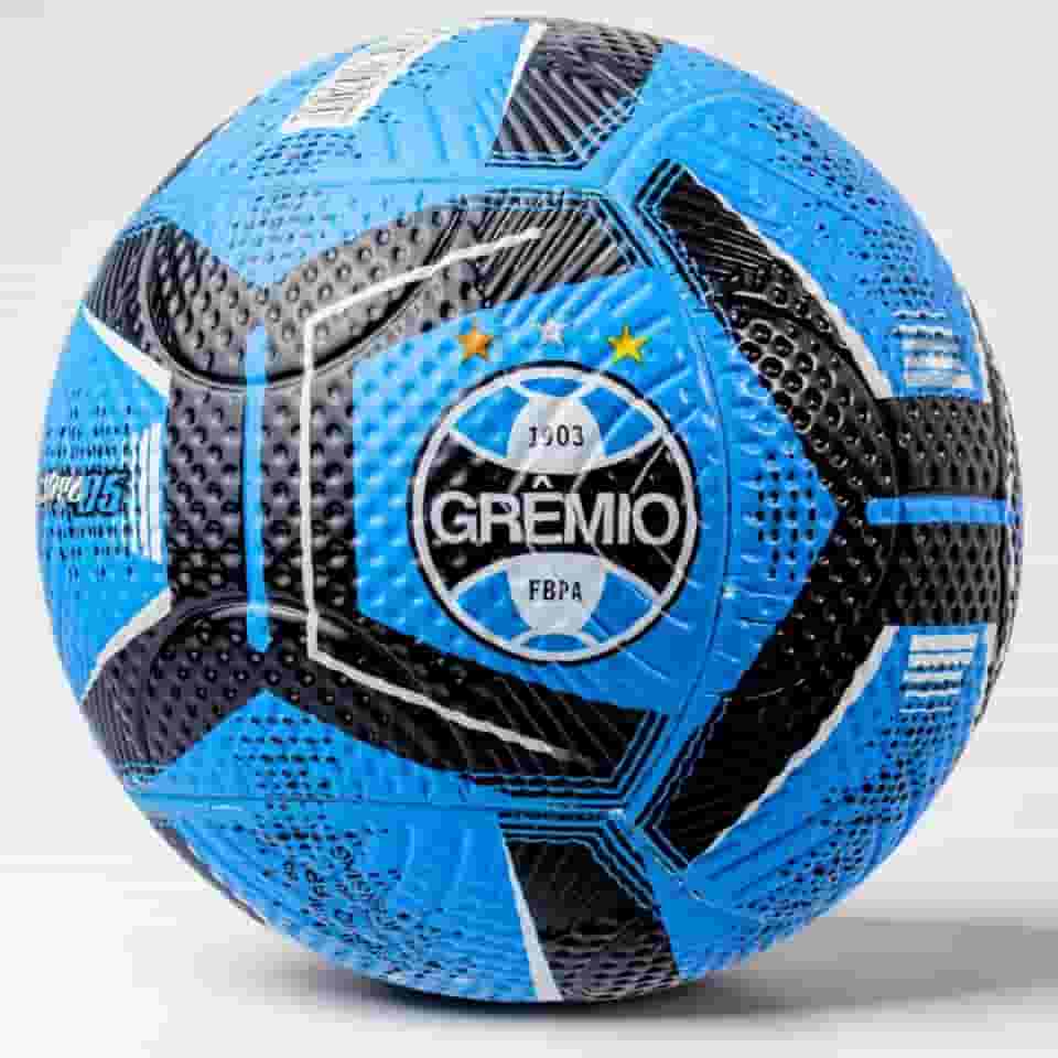 Bola Futebol Grêmio Oficial Clube Time Licenciada PVC Sem Costura Campo Grama Natural e Sintética Society Futsal Jogo Campeonato Colorida Adulto Criança - Profissional Gramado Colada Brasileirão