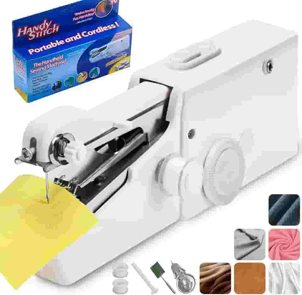 Mini Maquina de Costura Portátil, Mini Maquina de Costura, Máquina de Costura Manual, Para Roupas de Viagem em Casa Cortina de Pano