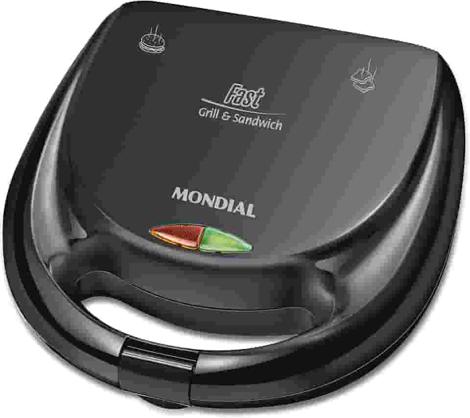 MONDIAL Sanduicheira Fast Grill & Sandwich, Preto, 750W, 220V - S-12