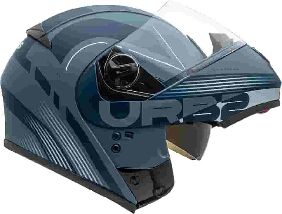 Capacete Robocop Aberto Peels U-RB2 Club Cinza Moto Óculos