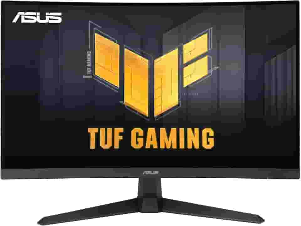 ASUS Monitor de jogos TUF Gaming 68.6 cm 1440P curvado HDR (VG27WQ3B) - QHD (2560 x 1440), 180Hz, 0,5ms, desfoque de movimento extremamente baixo, FreeSync, 90% DCI-P3, DisplayWidget, garantia de 3