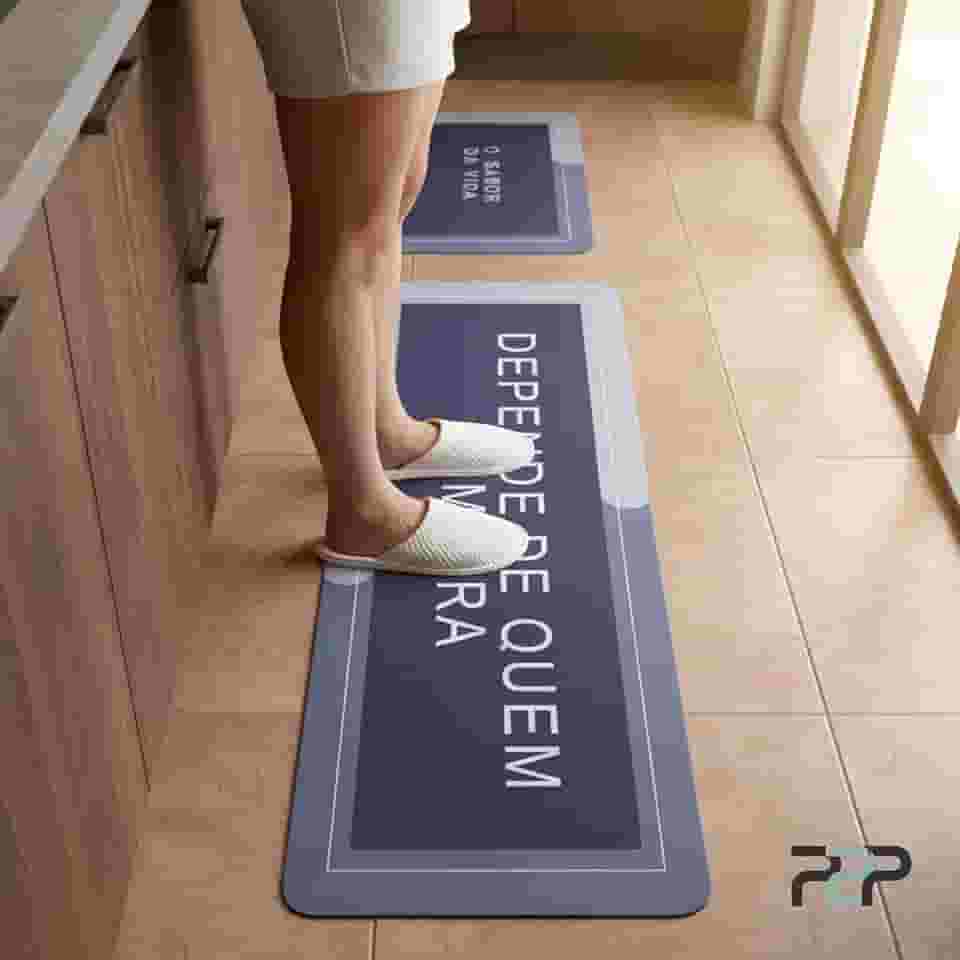 Tapetes antiderrapante p/cozinha grande absorvente | kit com 2 unidades| Magico| 120cm x 60xm (molelo 01)