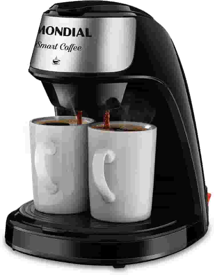 MONDIAL Cafeteira Elétrica Smart Coffe, Preto/Inox, 500W, 110V - C-42-2X-BI