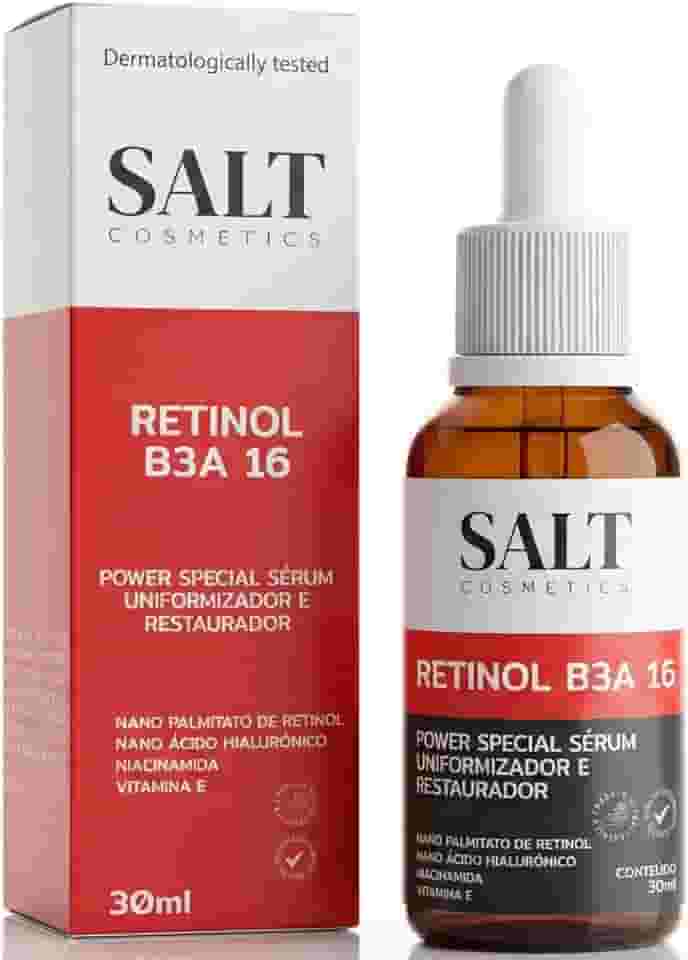 Sérum 3,5% Nano Retinol + 6% Niacinamida + 5,5% Ácido Hialurônico + 1% Vitamina E - Salt Cosmetics