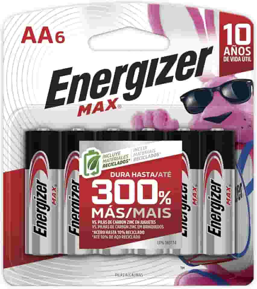 Pilha Aa Max Palito Blister Energizer 6 Unidades