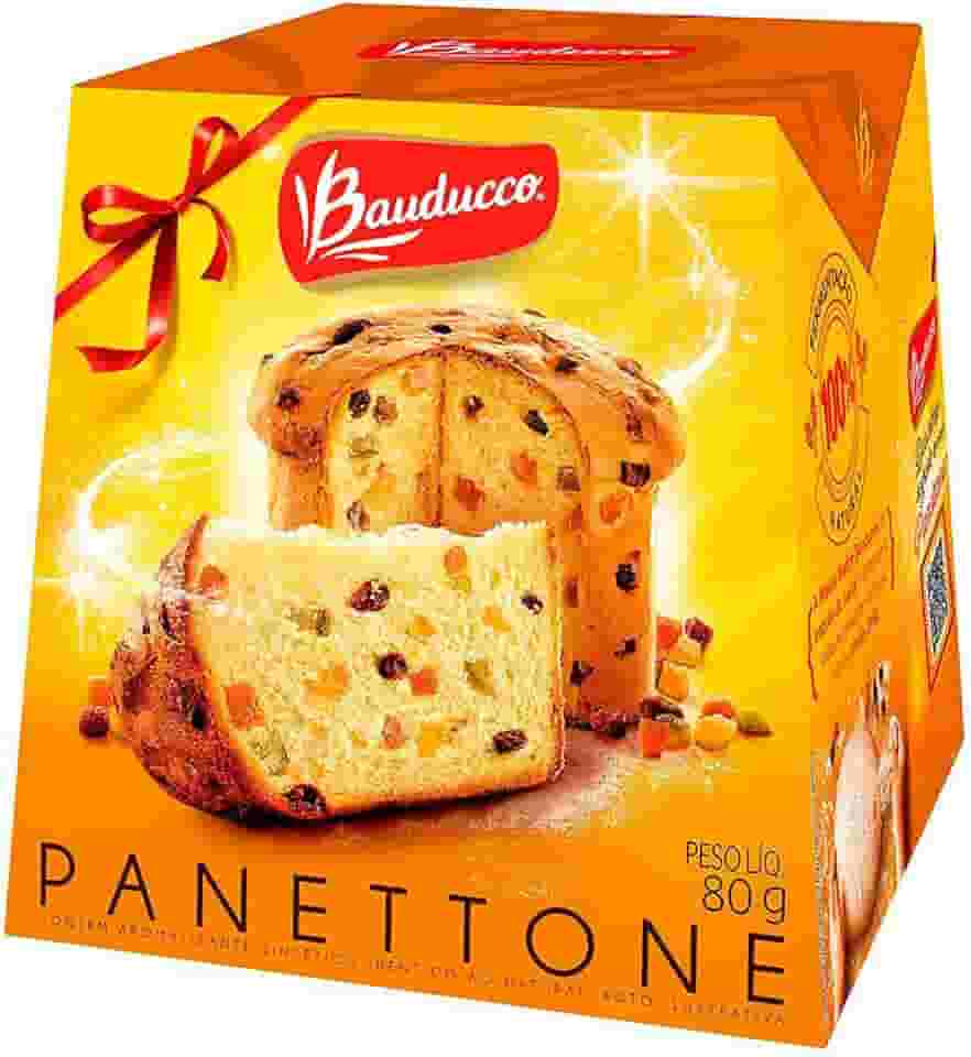 Mini Panettone Frutas Cristalizadas 80g c/24 - Bauducco