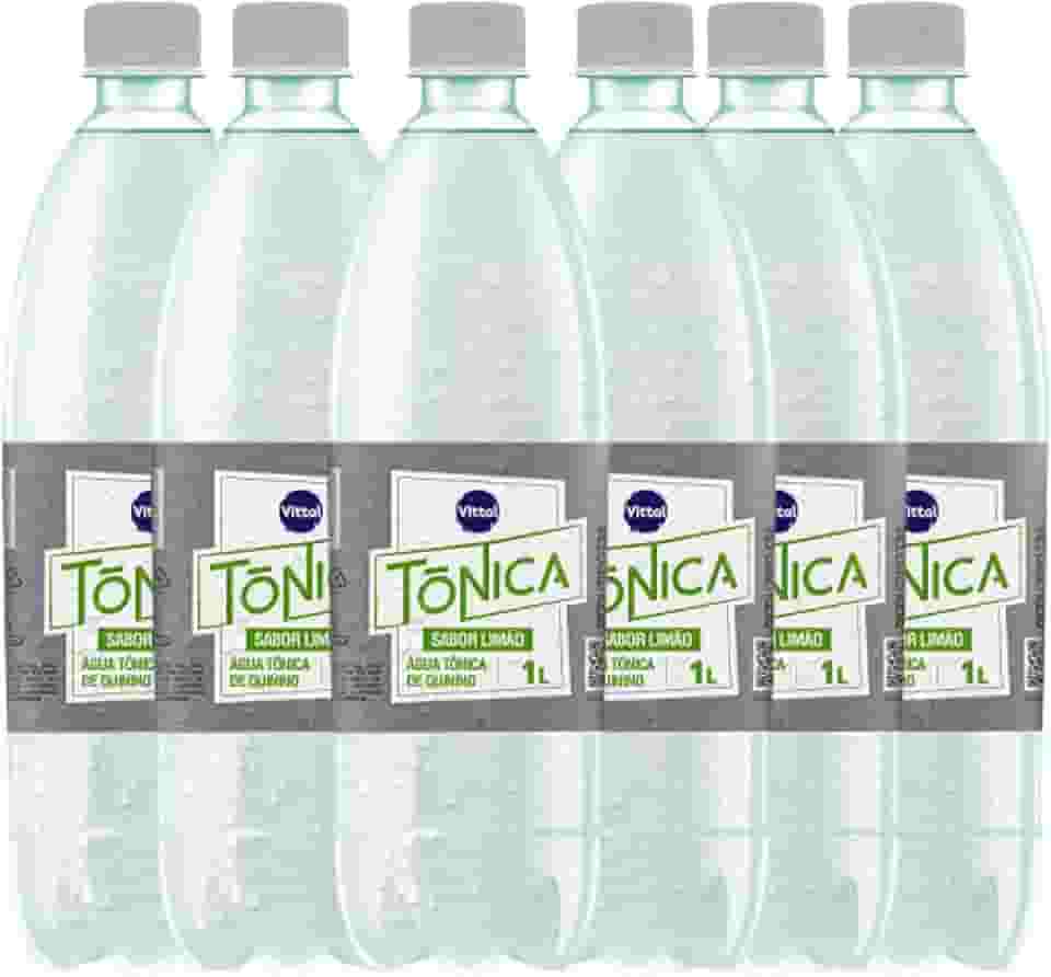 Água Tônica Sabor Limão 1 Litro Fardo com 6 Unidades - Vittal