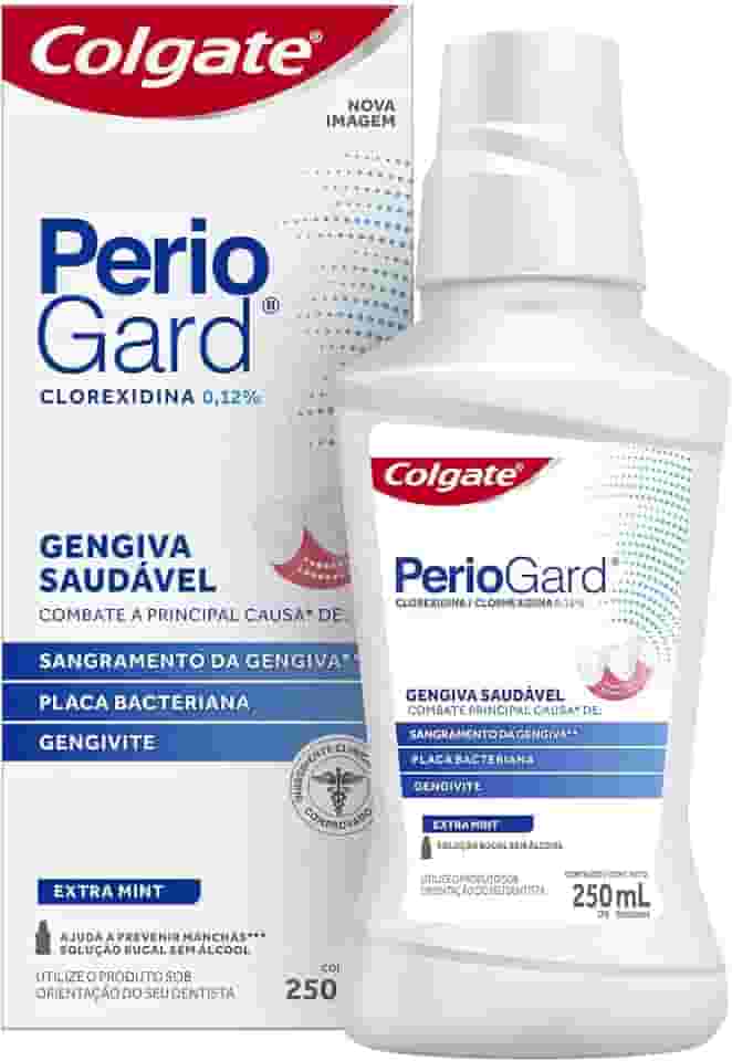 Enxaguante Bucal Colgate PerioGard Extra Mint Sem Álcool 250ml