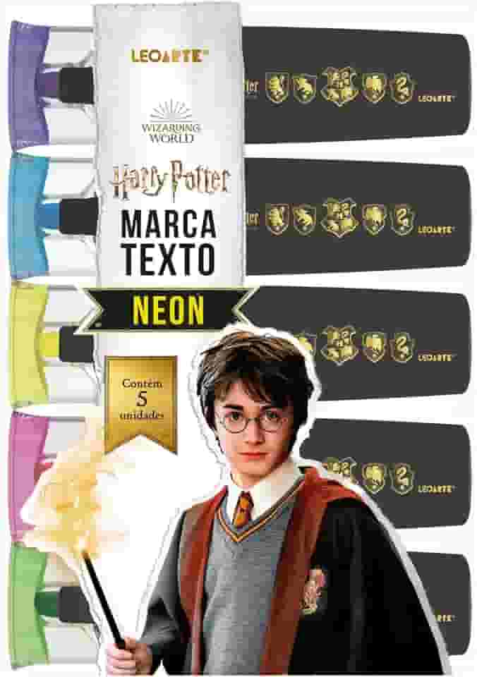 MARCA-TEXTO HARRY POTTER ESTOJO C/ 6 CORES LEOARTE