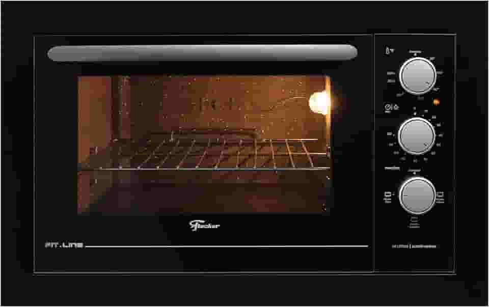 FISCHER FORNO ELÉTRICO EMBUTIR FIT LINE 48L BLACK 127V 34493-95481