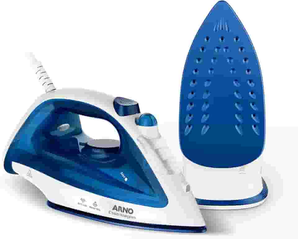 Ferro a Vapor Arno Essentialgliss com Base Antiaderente, 1200W, Azul, FEA1, 110V