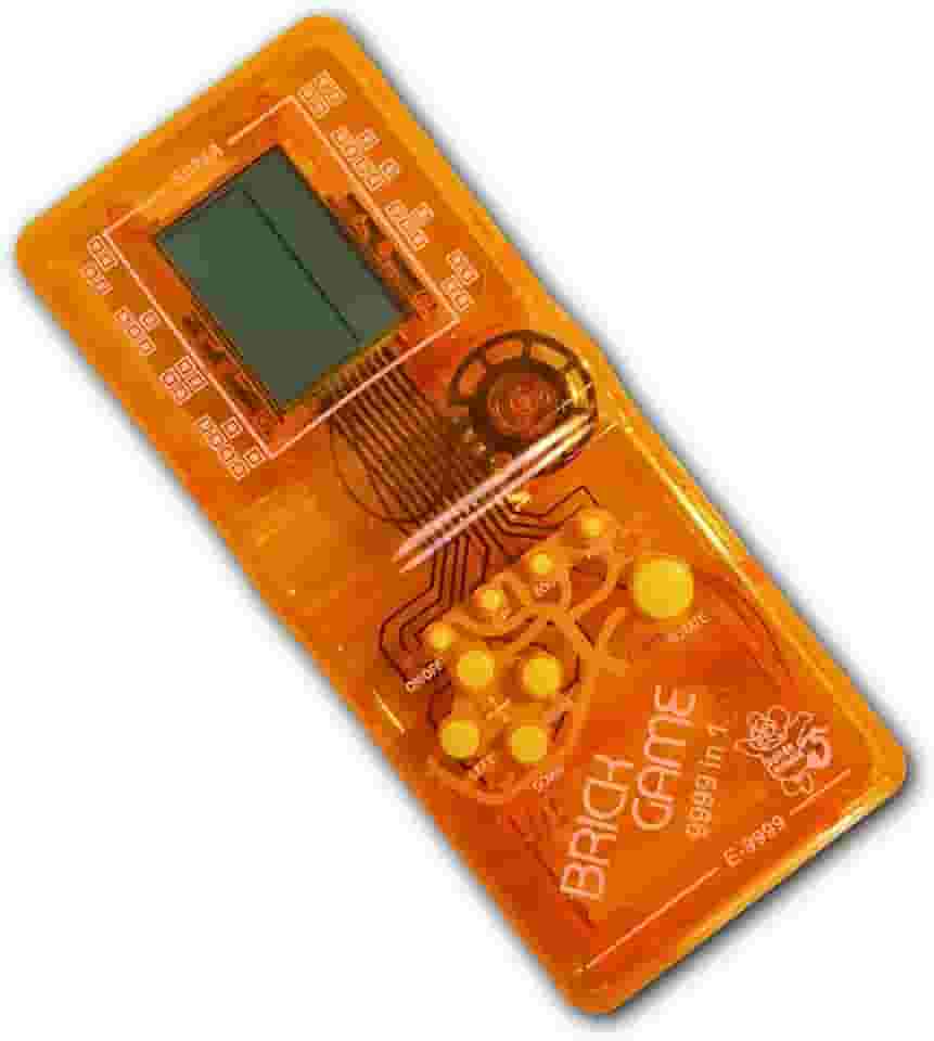 Mini Game Retro Anos 90 - Portátil Classic 9999 em 1 – Quebra-Cabeça de Blocos e Vários Jogos Retro, Cores Sortidas – Brinquedo Infantil e Nostálgico