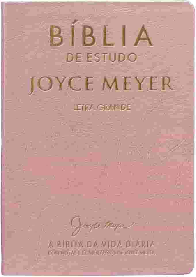 Biblia De Estudo: Joyce Meyer Rosa Letra Grande