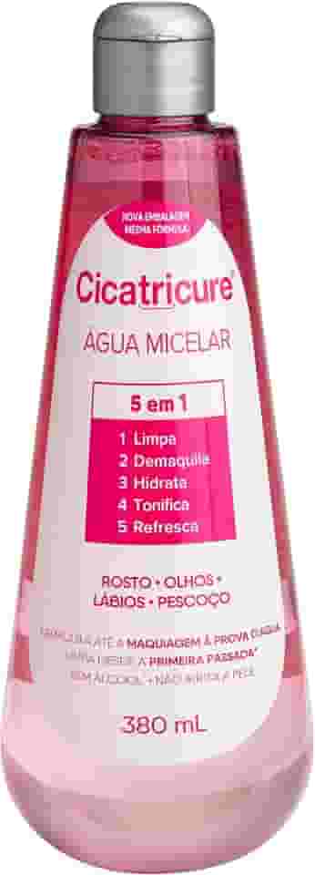 Cicatricure Água Micelar 5 Em 1 380ml, Demaquila, Limpa, Purifica, Suaviza, Elimina Impurezas e Reequilibra a Pele