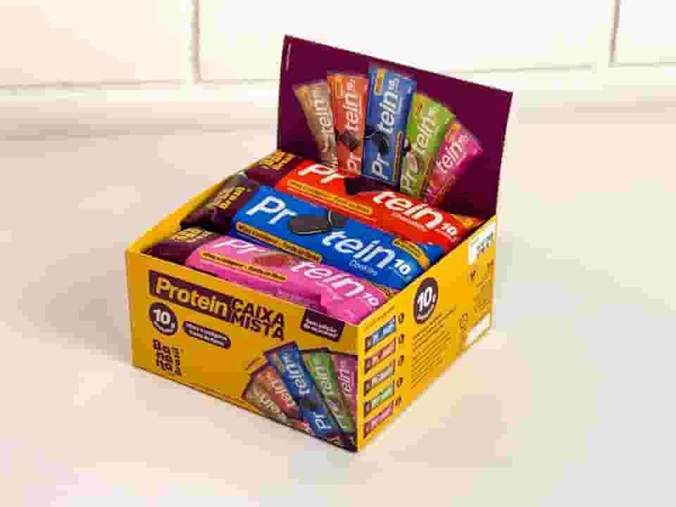 Banana Brasil - Barra de Proteínas Sabores Sortidos - (12 Unidades de 30g) Caixa Mista