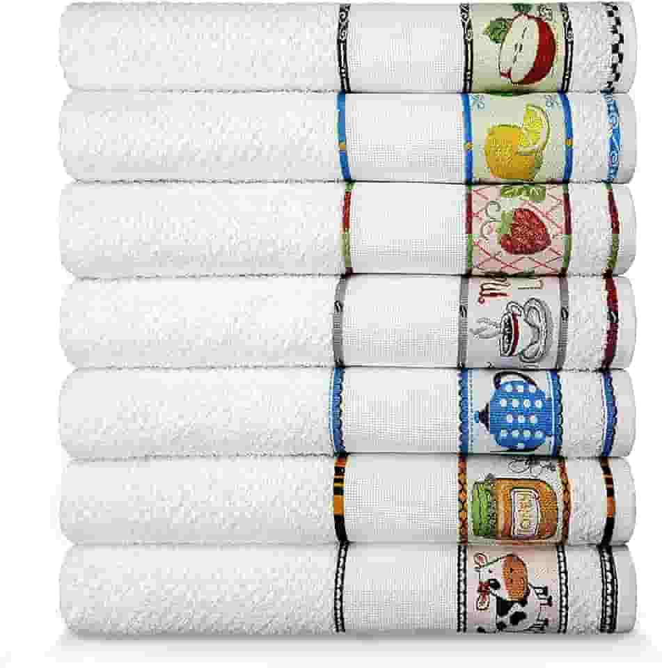 Kit 06 Panos de Copa Dohler Vigo Jacquard para Bordar Sortido