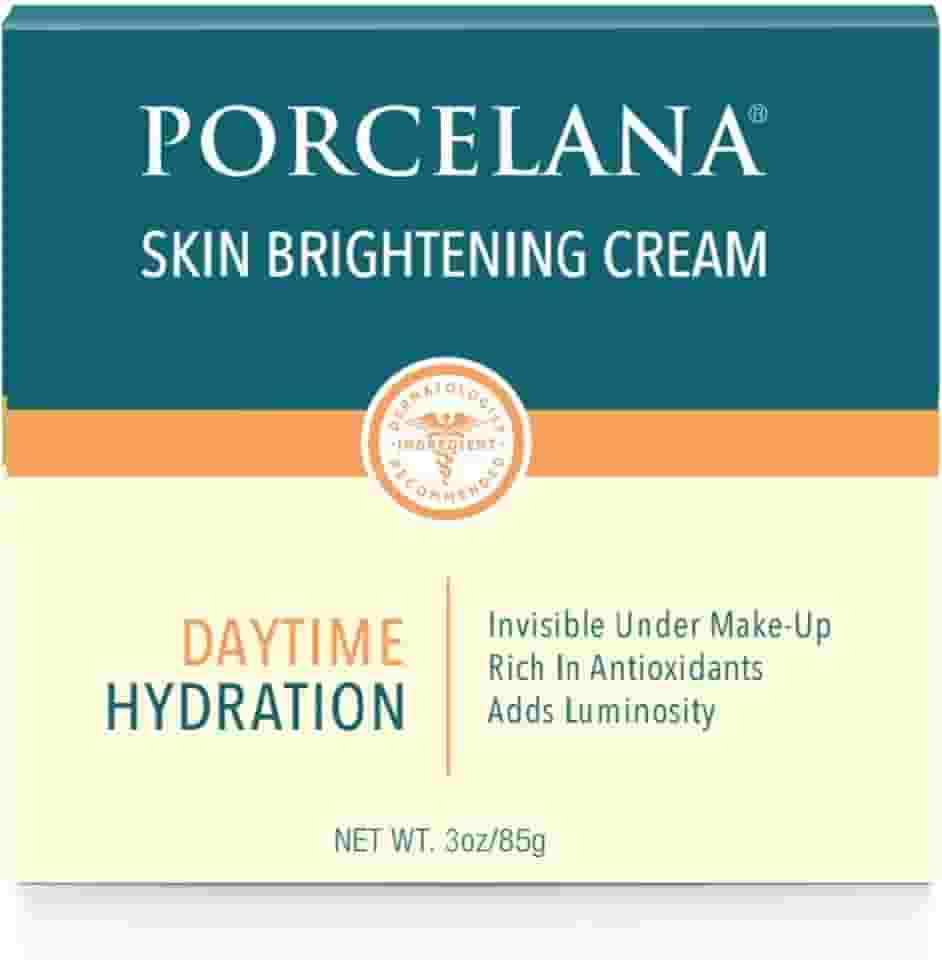 Porcelana Creme De Hidratação Diurna Para Rosto E Corpo [Fórmula Atualizada] - Atenua Manchas Escuras E Uniformiza O Tom Da Pele - Para Manchas Solares E Da Idade, Cicatrizes De Acne, Melasma E Desc