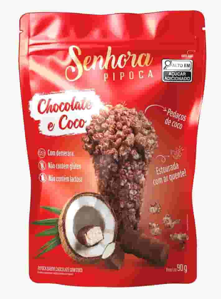 Pipoca Chocolate e Coco 90g